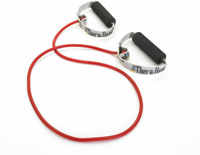 Theraband Professional Latex Resistance Tubing with Soft Handles for Physical Therapy Resistance Tube(Red)