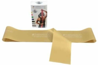 Theraband Latex Free Resistance Home Exercise Fitness Full Body Workouts Band | Gold 10 FT Resistance Tube(Gold, Pack of 1)