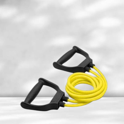 SRD JH-9D Toning tube home gym exerciser (BLACK YELLOW) Resistance Tube(Yellow)