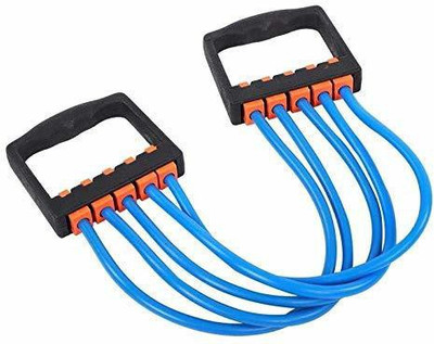 Ample Wings Chest Expander Stretcher Shoulder Exerciser Resistance Tube(Blue)