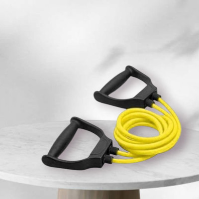 SRD YI-8HG Toning tube home gym exerciser (BLACK YELLOW) Resistance Tube(Yellow)