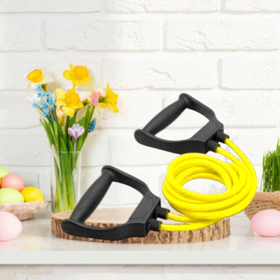 Aoriyon Y8D-A7G Toning tue raining and Muscle Building (BLACK YELLOW) Resistance Tube(Yellow)