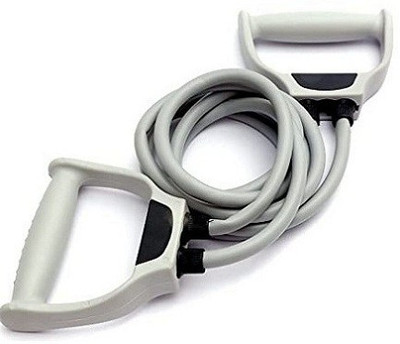 ADONYX Toning Resistance Tube Pull Rope Elastic Rubber Exercise Band Resistance Tube(Grey)