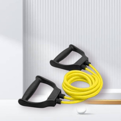 Aoriyon U07D-DHK Double Toning Full Body Workout(BLACK YELLOW) Resistance Tube(Yellow)
