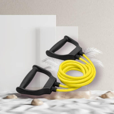 Aoriyon K9-UJRS Toning Resistance Elastic Rubber (BLACK YELLOW) Resistance Tube(Yellow)