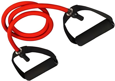 KITRON Resistance Tube with Handles for Home Gym & Full-Body Workout Resistance Tube(Red)