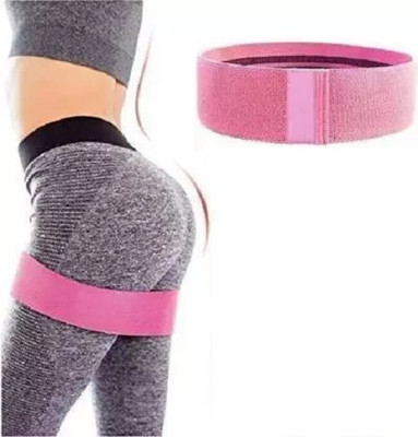 Fitcozi Resistance Tube Toning Workout Fabric Loop Band Resistance Tube(Pink)