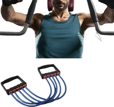 DADNSON 5Tubes Chest Puller, Resistance Band, Chest Expander012 Resistance Tube(Multicolor)