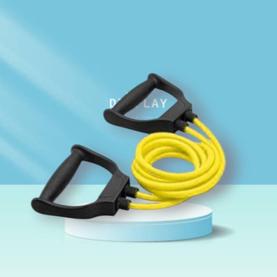 SRD JHI-8EW elasticity toning rope gym home (BLACK YELLOW) Resistance Tube(Yellow)