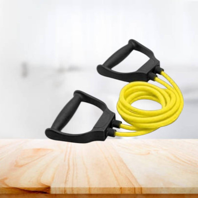 SRD HS0-8DC elasticity toning rope gym home (BLACK YELLOW) Resistance Tube(Yellow)