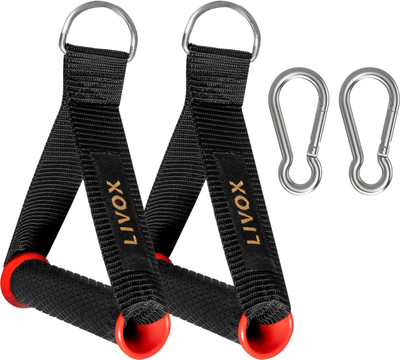 LIVOX D handle cable attachments with snap hooks Triceps Bar