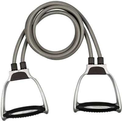 FlexCore Double Toning Tube with Handles- 10 kg-Medium Resistance Tube Resistance Tube Resistance Tube(Grey)