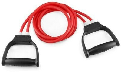 Avomaa Pull Rope Double Stretching Tube Latex Fitness Band Toning Tube@349 Resistance Tube(Red)