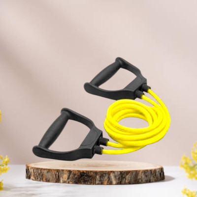 Aoriyon HG-8GD Toning tue raining and Muscle Building (BLACK YELLOW) Resistance Tube(Yellow)