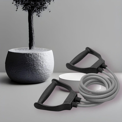 Aoriyon SNSR-F7 Resistant Band for Men & Women | Exercise(GREY) Resistance Tube(Mulicolour)
