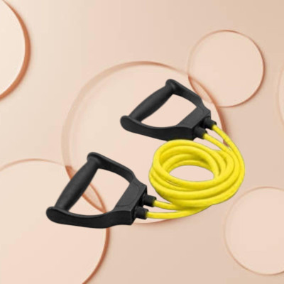 Aoriyon HG-S8D Toning Tube Exercise Workout (BLACK YELLOW) Resistance Tube(Yellow)