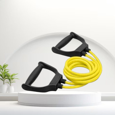SRD OS0-J8W Double Toning Resistance Tube Elastic(BLACK YELLOW) Resistance Tube(Yellow)