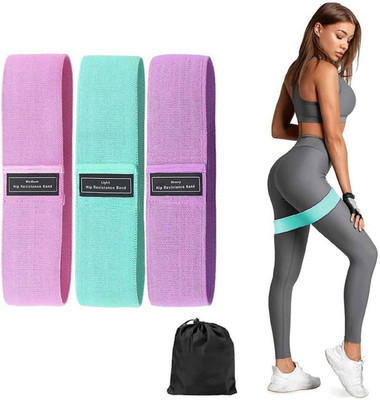 Mityana Hip Resistance Bands set of 3, Pull Up Resistance Bands, Exercise Hip Loop Bands Resistance Tube(Multicolor)