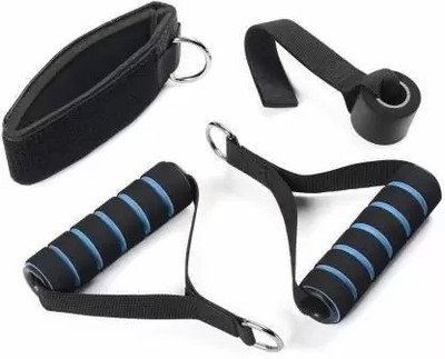 MODERNEHUB 11 PC Exercise Latex Resistance Band Strength Training Bands Tube Set Resistance Tube(Multicolor)