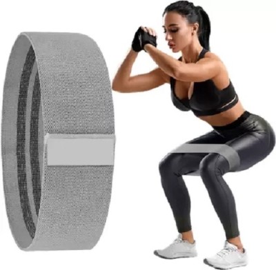 Fitcozi Hip Loop Fabric Resistance Band For Women & Men Resistance Tube(Grey)