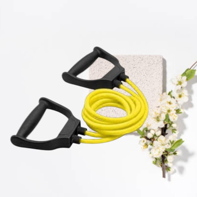 Aoriyon HUGDI-H Toning tue raining and Muscle Building (BLACK YELLOW) Resistance Tube(Yellow)