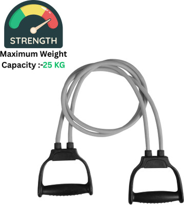 GJSHOP Double Toning Tube Full Body Home Gym Trainer Resistance Tube Resistance Tube Resistance Tube(Grey)