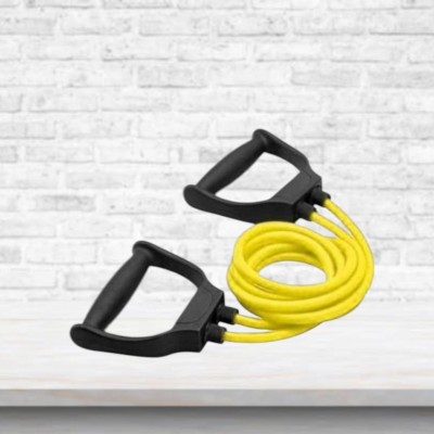 Aoriyon J-S8D elasticity toning rope gym home (BLACK YELLOW) Resistance Tube(Yellow)