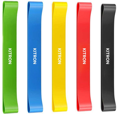 KITRON Portable Yellow Resistance Band for Light Home Exercise Sessions Resistance Tube(Yellow)