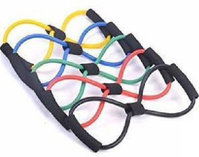 Fitfun 5 IN 1 RESISTANCE TUBE EXPANDER FIGURE 8 Resistance Tube(Multicolor)
