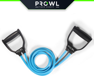 PROWL By Tiger Shroff Double Toning, Exercise & Stretching Band For Men & Women Workout Resistance Tube  (Blue) For Rs. 205 @ 66 %