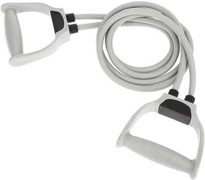 Avomaa Pull Rope Double Stretching Tube Latex Fitness Band Toning Tube@289 Resistance Tube(Grey, Black)