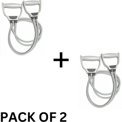 EMMKITZ TONING TUBE Resistance Tube (Grey-PACK OF 2 ) Resistance Tube(Grey)
