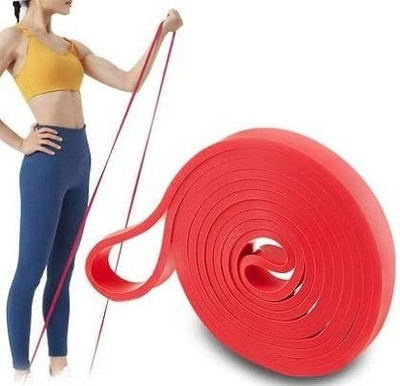 ADONYX Exercise and Stretching Power Band for Lower Body Strength Workouts Resistance Tube(Red)
