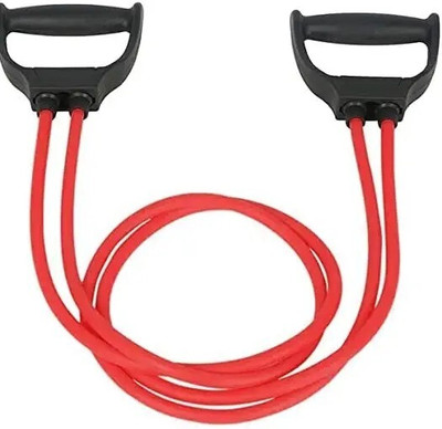 Avomaa Pull Rope Double Stretching Tube Latex Fitness Band Toning Tube@418 Resistance Tube(Multicolor)