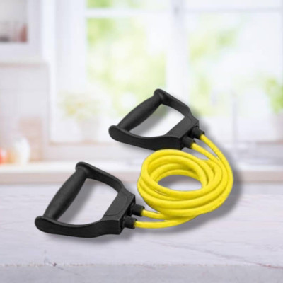 Aoriyon HD-TG Double Toning elastic full body (BLACK YELLOW) Resistance Tube(Yellow)