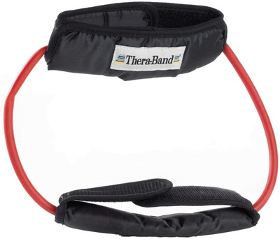 Theraband Resistance Tubes, Professional Latex Elastic Tubing with Handles Resistance Tube(Red)