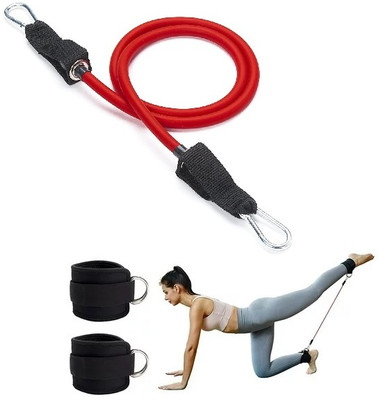 Fitcozi Heavy Workout, Exercise and Stretching for Men and Women Resistance Tube(Red)