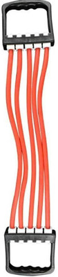 BOLDHIGH Adjustable Chest Expander for Fitness Workout with 5 Soft Latex Tube for Unisex Resistance Tube(Multicolor)