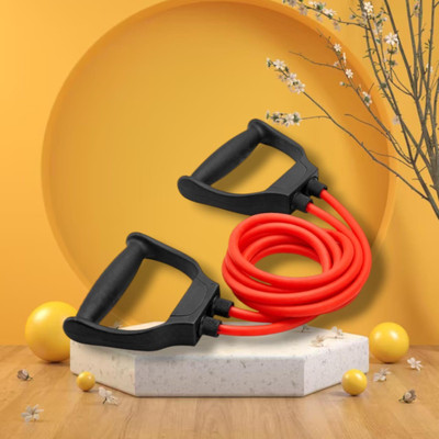 SRD UH-S8 Double Toning Tube,Exercise Men & Women (BLACK RED) Resistance Tube(Mulicolour)