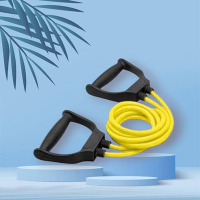 SRD SE-8UJ Toning tube home gym exerciser (BLACK YELLOW) Resistance Tube(Yellow)