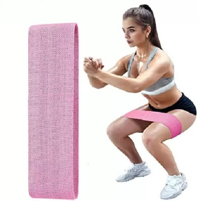 Fitcozi Fabric Loop Band Exercises for Legs, Hips, Thighs Resistance Tube(Pink)