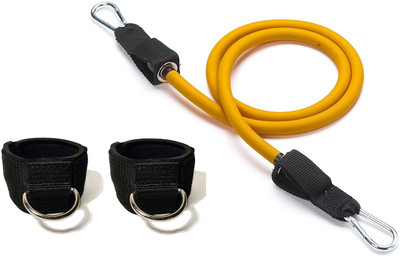 Fitcozi Leg Strength Exercise Puller 1 pcs (Yellow) Resistance Tube(Yellow)