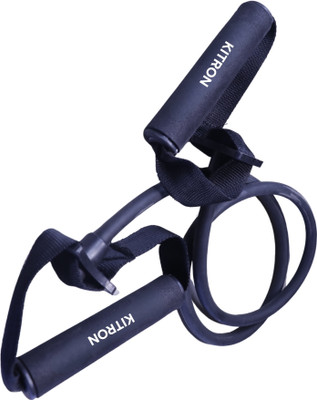 KITRON Black Resistance Tube for Women – Lightweight, Compact & Travel-Friendly Band Resistance Tube(Black)