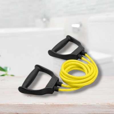 SRD JS0-H training tube home workout muscle(BLACK YELLOW) Resistance Tube(Yellow)