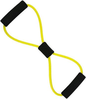 KITRON Home Workout Blue Tube – Figure 8 Shape with Soft Foam Handles Resistance Tube(Yellow)
