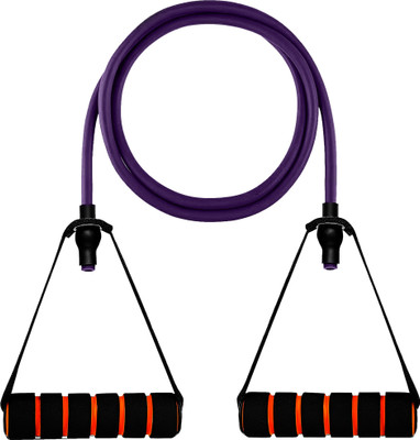 VEERA Resistance Band Toning Tube For Exercise, Fitness And Workout For Men And Women Resistance Tube(Purple & Red)