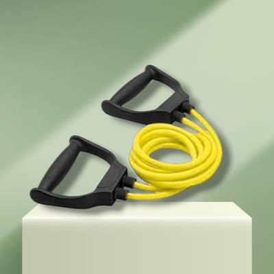 Aoriyon HDF-9B Double Toning elastic full body (BLACK YELLOW) Resistance Tube(Yellow)