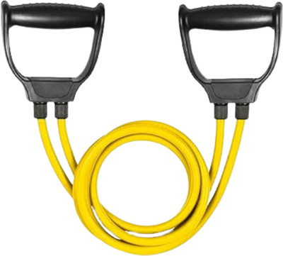 AMETHYST SKY BodyFlex Dual Resistance Band for Effective At-Home Workouts Resistance Tube(Yellow)