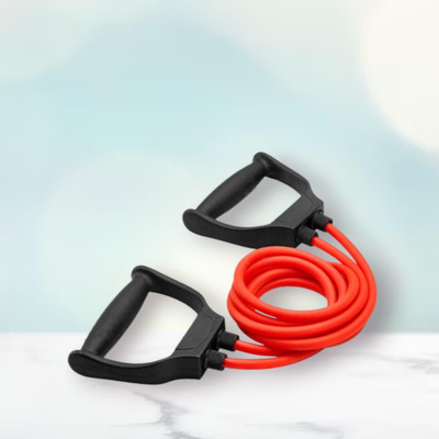 Aoriyon HS-EU Double Toning Tube Heavy Quality (BLACK RED) Resistance Tube(Mulicolour)
