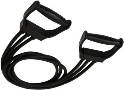 Fitcozi Exercise Bands with Heavy Quality Grip Black Handles Gym Equipment Resistance Tube(Black)
